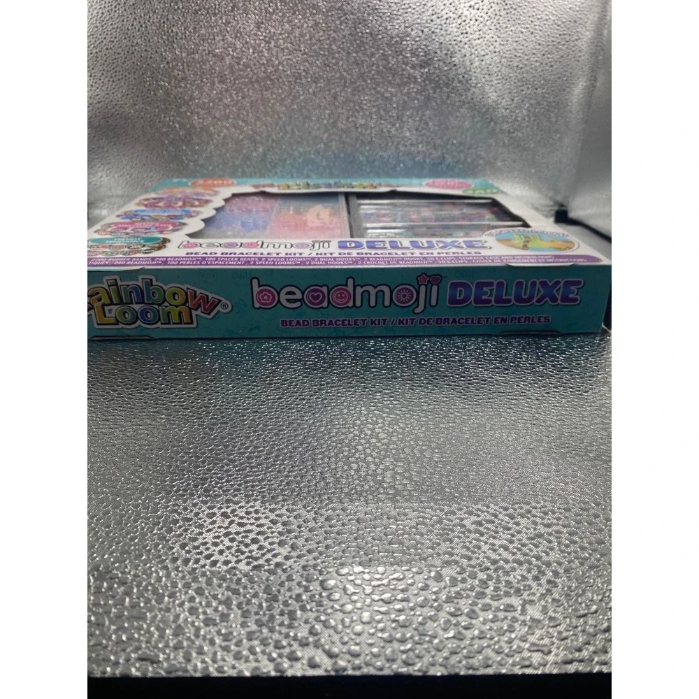 Rainbow Loom Beadmoji‎ Deluxe Bead Bracelet Kit 2200 Rubber Bands 340 Beads New